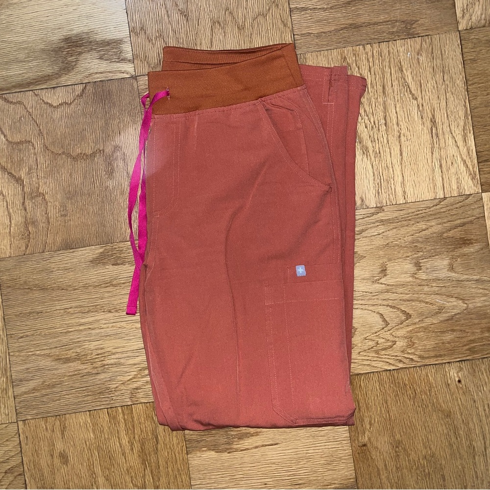 Figs High Waisted Yola Skinny Scub Pants